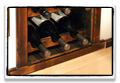 antiqued reclaimed wood wine rack