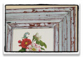 framed floral illustration