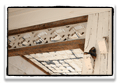 reclaimed vintage gingerbread from a local victorian home